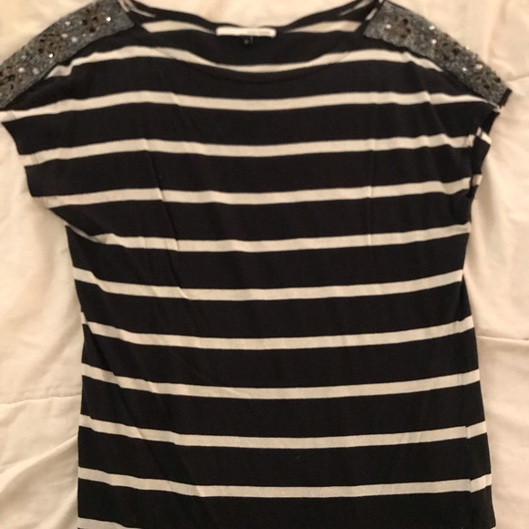 River Island Tops - Striped top with embellishments on the shoulders River Island Tops - Striped top with embellishments on the shoulders